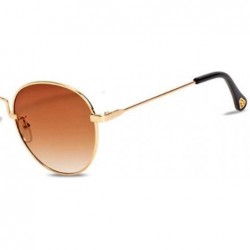 Aviator 2019 new sunglasses - ladies sunglasses small frame round sunglasses - B - C318SCMCIW0 $29.43