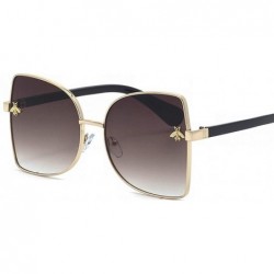 Aviator High-end new fashion sunglasses- pearl big frame sunglasses female trend sunglasses - A - CU18S5QDK84 $78.25