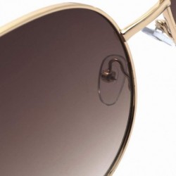 Aviator High-end new fashion sunglasses- pearl big frame sunglasses female trend sunglasses - A - CU18S5QDK84 $50.38