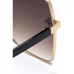 Aviator High-end new fashion sunglasses- pearl big frame sunglasses female trend sunglasses - A - CU18S5QDK84 $50.38