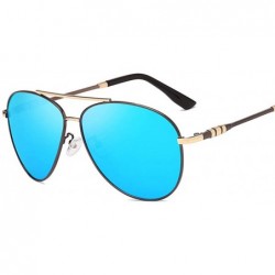 Aviator Trend Sunglasses Metal Frame Men'S Polarizer Fashion Driving Anti-Uv Sunglasses - CO18X9ZQR5N $83.75