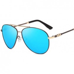 Aviator Trend Sunglasses Metal Frame Men'S Polarizer Fashion Driving Anti-Uv Sunglasses - CO18X9ZQR5N $32.63