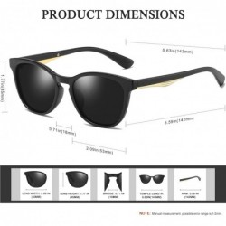 Round Round Vintage Sunglasses Polarized for Women Men - Women's Fashion Sun Glasses UV400 - CR18NL9T9T3 $12.64