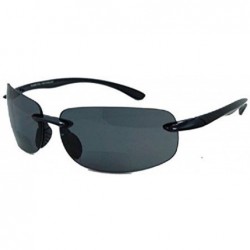 Sport Men and Women Rimless Bifocal Sports Lightweight Style Sun Readers - Outdoor Reading Sunglasses - Black - CL17YDMTYZE $...