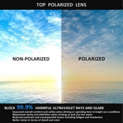 Square Vintage Fashion Sunglasses Unisex Polarized UV400 Lens MS51921 - Black Frame/Black Polarized Lens/Gold Temple - C3195T...