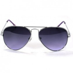 Aviator Aviator Sunglasses For Women Metal Frame 1314 - Purple - C011ERGW1FR $11.44