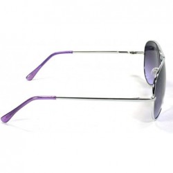 Aviator Aviator Sunglasses For Women Metal Frame 1314 - Purple - C011ERGW1FR $11.44