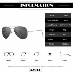 Rimless Classic Polarized Aviator Sunglasses for Men Women - 100% UV Protection - C118QT40Y0M $17.58