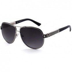 Aviator Designer Pilot Sun Glasses Male Driver Driving Shades Ladies Sunglasses - Black - C118W0LMLKL $38.32