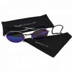 Oval Swanky Oval Sunglasses w/MF Pouch - CI118QRS29R $9.46