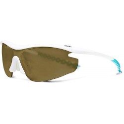 Sport Zeta White Hiking/Mountain Biking Sunglasses with ZEISS P8010 Brown Tri-flection Lenses - C818KMTII2O $37.54