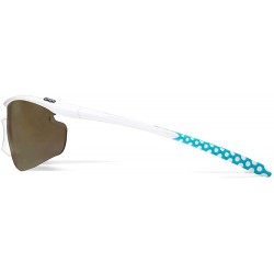 Sport Zeta White Hiking/Mountain Biking Sunglasses with ZEISS P8010 Brown Tri-flection Lenses - C818KMTII2O $38.43