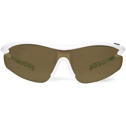 Sport Zeta White Hiking/Mountain Biking Sunglasses with ZEISS P8010 Brown Tri-flection Lenses - C818KMTII2O $38.43