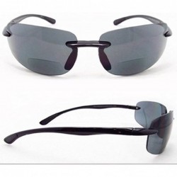 Sport Men and Women Rimless Bifocal Sports Lightweight Style Sun Readers - Outdoor Reading Sunglasses - Black - CL17YDMTYZE $...