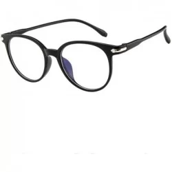 Aviator Non Prescription Eyeglasses Lightweight Computer - Black - CR199L9E9A6 $6.97