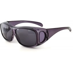 Oval 43199 Polarized Over Sunglasses - Charcoal - CE11E7JLW31 $31.99