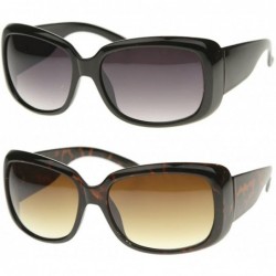 Rectangular Retro Fashion Rectangular Thick Bold Frame Sunglasses (SET OF 2) - CC187579A4Y $26.77