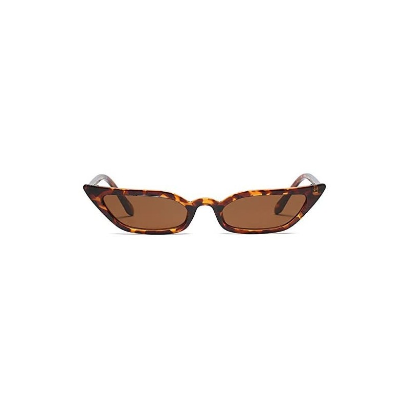 Cat Eye Sunglasses Designer Superstar Eyeglass - Leopard Tea - C219922SXZQ $38.87