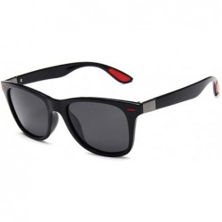 Square Classic Square Sunglasses Men Women Vintage Eyewear Driving Sun glasses - Black Yellow - C7197M36O30 $12.05