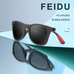 Round Polarized Sunglasses for Men Retro - Polarized Sunglasses for Men Sunglasses Man FD2150 - 1-a-black/Red - C8185NS54MG $...