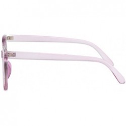 Cat Eye Unisex Vintage Translucent Tint Cat Eye Plastic Lenses Sunglasses - Purple - CF18NI67QIK $10.58