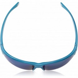 Rimless Detour Sunglasses - Glacier Blue Frame/Blue Mirror Polycarbonate Lens - CF12O3U6SLU $24.72