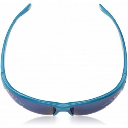 Rimless Detour Sunglasses - Glacier Blue Frame/Blue Mirror Polycarbonate Lens - CF12O3U6SLU $24.72