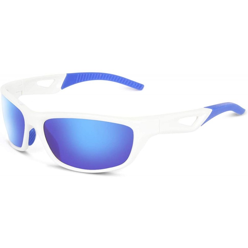 Sport Polarized Sports Sunglasses For Men Women Running Fishing Driving TR90 Frame - CV18UD0A5QE $42.80