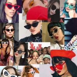 Oversized Men's Fashion Women's Oversize Polarized Alloy Frame Mirrored Cat Eye Sunglasses (Color Blue) - Blue - CO1993AH2D6 ...
