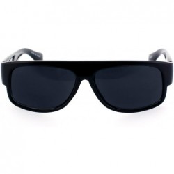 Aviator Original OG Gangster Style Shades Sunglasses w/Super Dark Lens (Black) - CW11X7GDUCL $10.45