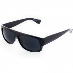 Aviator Original OG Gangster Style Shades Sunglasses w/Super Dark Lens (Black) - CW11X7GDUCL $10.45