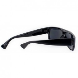 Aviator Original OG Gangster Style Shades Sunglasses w/Super Dark Lens (Black) - CW11X7GDUCL $10.45