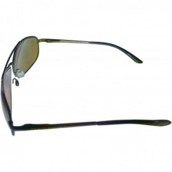 Aviator Mens Gunmetal Rectangle Metal Aviator PE76 1 - CR18T96Q9LO $19.99
