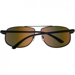 Aviator Mens Gunmetal Rectangle Metal Aviator PE76 1 - CR18T96Q9LO $19.99