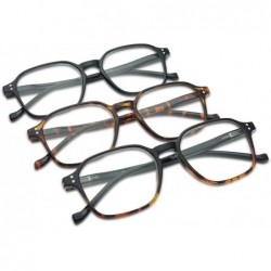 Aviator Reading Glasses Two Tone Assorted Strengths - Black- Tortoise- Black Tortoise - CW18QK5925H $43.96