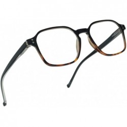 Aviator Reading Glasses Two Tone Assorted Strengths - Black- Tortoise- Black Tortoise - CW18QK5925H $23.76