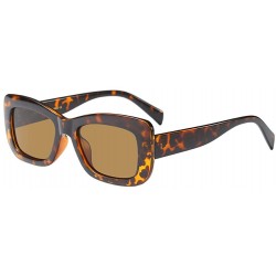 Wayfarer Fashion Rectangle UV Protection Sunglasses for Women Swimming Pool Driving - Brown - CF18G7RYTH6 $18.31