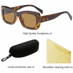Wayfarer Fashion Rectangle UV Protection Sunglasses for Women Swimming Pool Driving - Brown - CF18G7RYTH6 $9.99