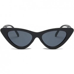 Cat Eye Women Retro Vintage High Pointed UV Protection Cat Eye Fashion Sunglasses - Black - CG18IZK8EKZ $8.90