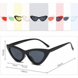 Cat Eye Women Retro Vintage High Pointed UV Protection Cat Eye Fashion Sunglasses - Black - CG18IZK8EKZ $8.90