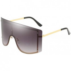 Goggle Cool Colorful Fashion Goggles Unisex Oversize Sunglasses Vintage Shades Glasses - Orange - CI196YY6X2G $9.94