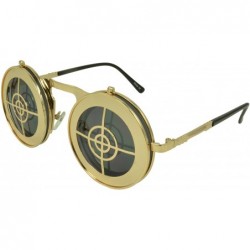 Round Youngster Round Fashion Retro Sunglasses Shades - Gold - CV11JRVUSDT $8.88