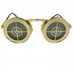 Round Youngster Round Fashion Retro Sunglasses Shades - Gold - CV11JRVUSDT $8.88