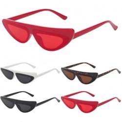 Cat Eye Vintage Sunglasses Fashion Eyewear Goggles - Red - CI18NSLG3ZS $17.46