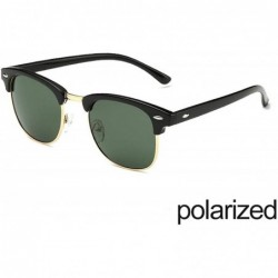 Oval Fashion Semi RimlPolarized Sunglasses Men Women Half Frame Sun Glasses Classic Oculos De Sol UV400 - CW1984Z68UH $53.99