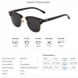 Oval Fashion Semi RimlPolarized Sunglasses Men Women Half Frame Sun Glasses Classic Oculos De Sol UV400 - CW1984Z68UH $30.64