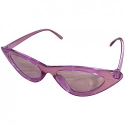 Square Polarized Cat Eye Sunglasses for Women-Retro Narrow Pointy Cateye Womens Sun Glasses Designer Holiday Eyewear - D - C6...