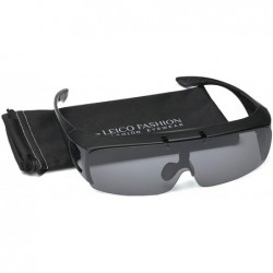 Round Polarized Flip up Sunglasses Fit Over Regular Glasses for Men Women - Black (Matte) - Smoke - CU18X97QURG $10.92