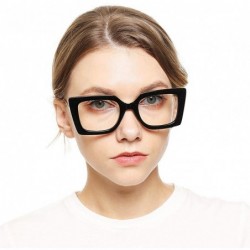 Butterfly Anti-Blue Block Light Pearl Inlay Arm Cat Eye Reading Glasses - Anti Blue - Black Frame - CV18X6NQWH7 $29.45