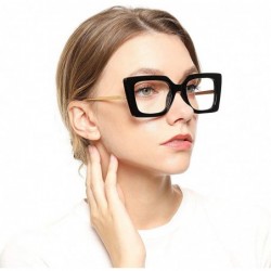 Butterfly Anti-Blue Block Light Pearl Inlay Arm Cat Eye Reading Glasses - Anti Blue - Black Frame - CV18X6NQWH7 $29.45